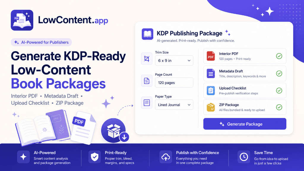 Kdp Html Generator AI Low Content Book Generator for KDP